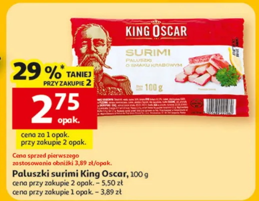 Pałuszki surimi promocja w Auchan