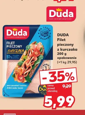 Filet pieczony z kurczaka Duda promocja w Kaufland