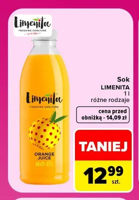 Sok Limenita promocja w Carrefour Market