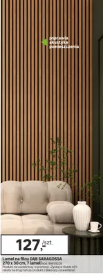 Lamel na filcu DAB SARAGOSSA 270 x 30 cm, 7 lameli promocja w Leroy Merlin