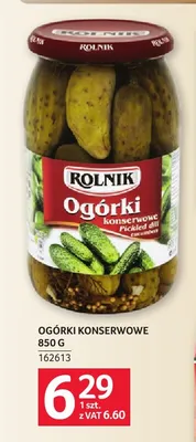 Ogórki konserwowe Rolnik promocja w Selgros