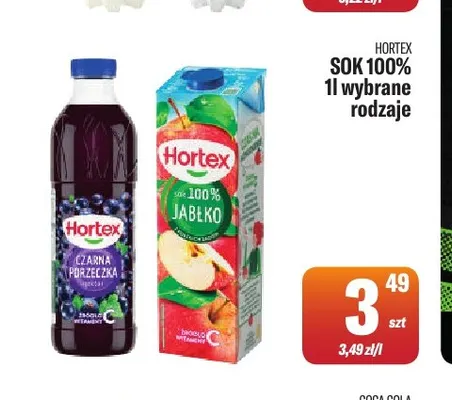 Sok Hortex 100% promocja w Tomi Markt