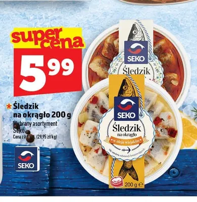 Śledzik na okrągło Seko promocja w TOPAZ