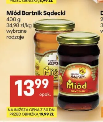 Miód gryczany Bartnik Sądecki promocja w Delikatesy Centrum