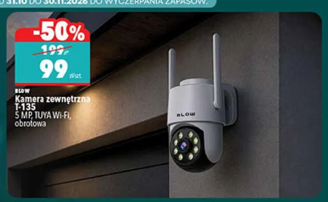Kamera zewnętrzna T-135 Tuya Wi-Fi obrotowa Blow promocja w Biedronka