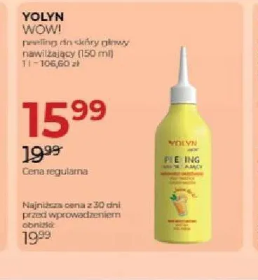 Peeling do skóry głowy nawilżający Yolyn Wow! promocja w Drogerie Jawa