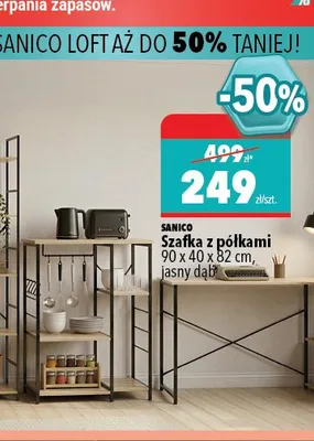 Szafka z półkami Sanico promocja w Biedronka Home