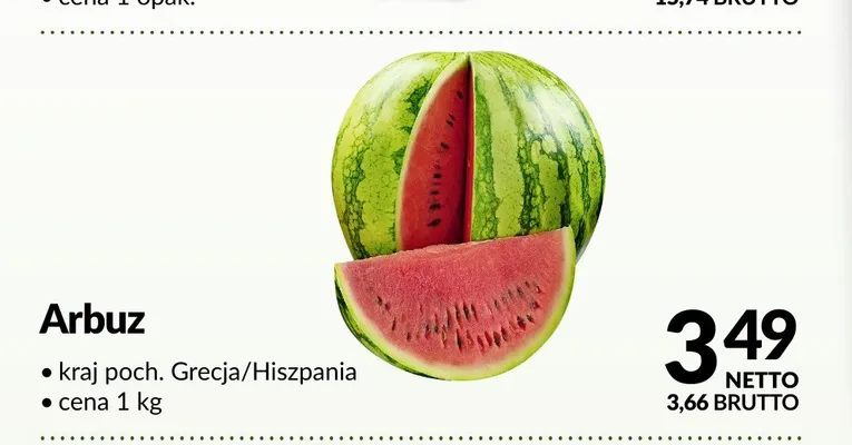 Arbuz Grecja/Hiszpania promocja w Makro