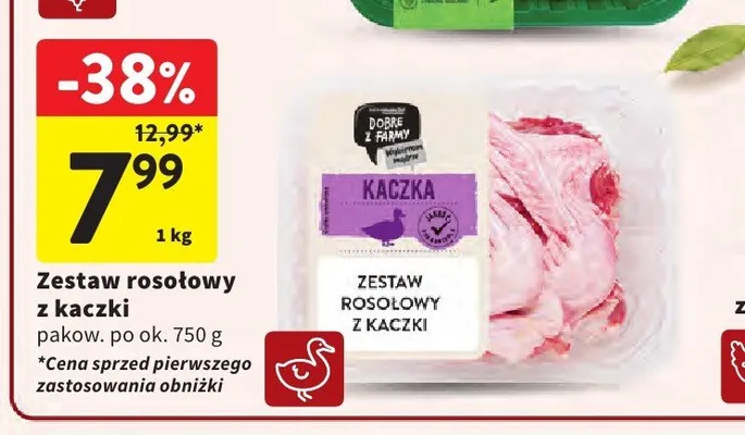 Zestaw rosołowy z kaczki Dobre z Farmy promocja w Intermarche