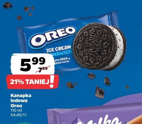 Kanapka lodowa Oreo 110ml promocja w Netto