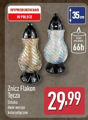 Znicz Flakon Tęcza promocja w Aldi
