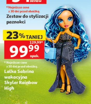 Lalka Sabrina wakacyjna Skyler Rainbow High promocja w Auchan