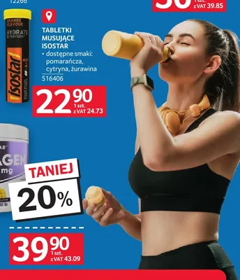 Tabletki musujące Isostar pomarańcza promocja w Selgros