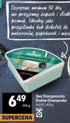 Ser Gorgonzola Dolce Granarolo promocja w Delikatesy Centrum