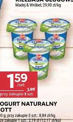 Jogurt naturalny Zott promocja w Stokrotka