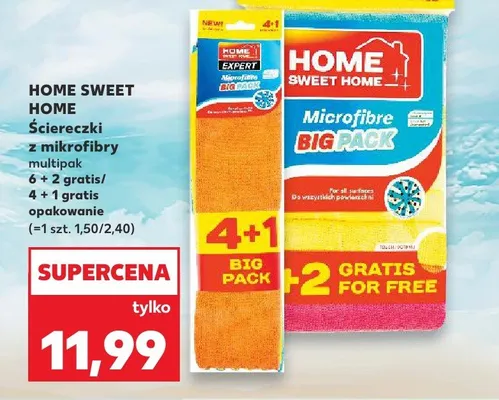 Ściereczki z mikrofibry Home Sweet Home 5-pak promocja w Kaufland