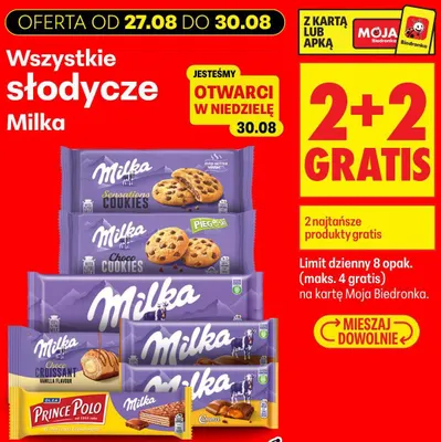 Czekolada Milka promocja w Biedronka