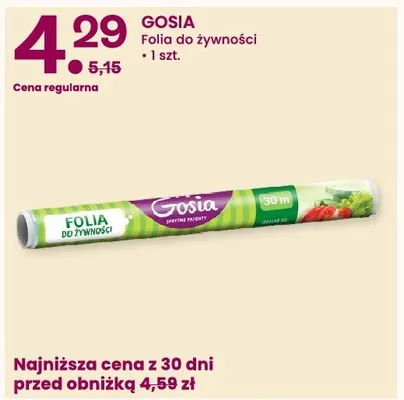 Folia do żywności Gosia promocja w Frisco