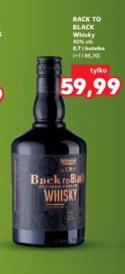 Whisky Back to Black promocja w Kaufland