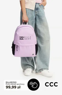 Duży plecak sportowy Billabong promocja w CCC