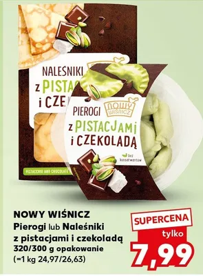 Pierogi z pistacjami i czekoladą promocja w Kaufland