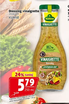 Dressing Vinaigrette Kühne z aromatem ziół promocja w Prim Market