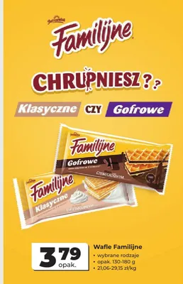 Wafle gofrowe o smaku czekoladowym Familijne promocja w Odido