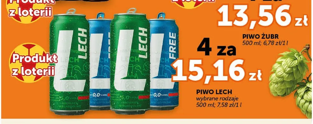 Piwo Lech Premium promocja w ABC