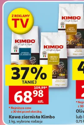 Kawa ziarnista Kimbo promocja w Auchan