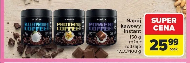 Napój kawowy instant Activlab Power Coffee promocja w Carrefour
