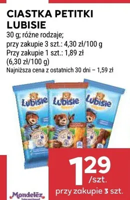 Ciastka różne rodzaje promocja w Stokrotka