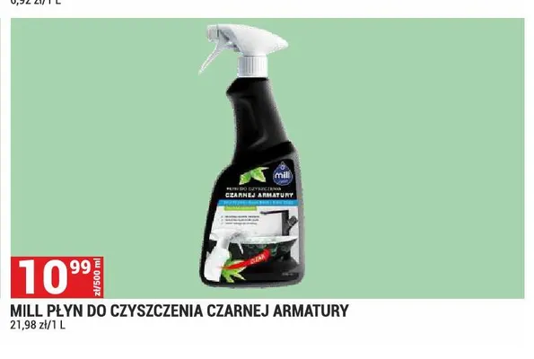 Płyn do czyszczenia czarnej armatury Mill promocja w Merkury Market