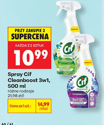 Spray Cif Cleanboost 3w1 promocja w Biedronka