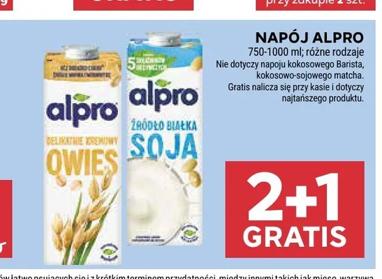 Napój sojowy Alpro Soja promocja w Stokrotka