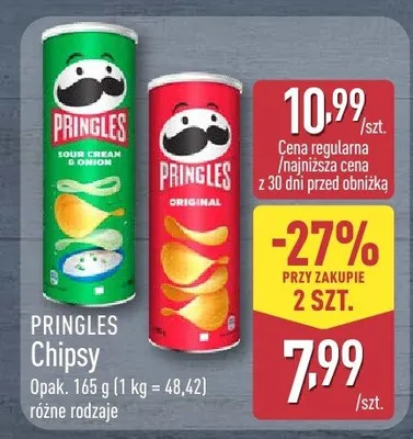 Chipsy różne rodzaje promocja w Aldi