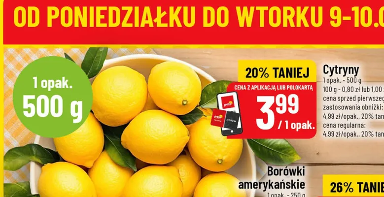 Cytryny promocja w POLOmarket