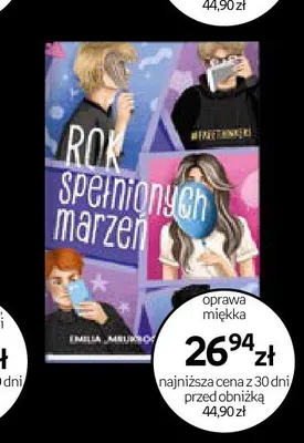 Książka Rok spełnionych marzeń Emilia Mikos promocja w Empik