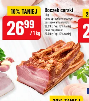 Boczek carski Pekpol promocja w POLOmarket