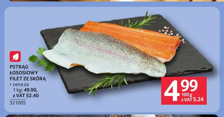 Pstrąg łososiowy filet ze skórą promocja w Selgros