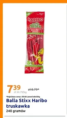 Żelki Haribo Balla Stixx truskawka promocja w Action