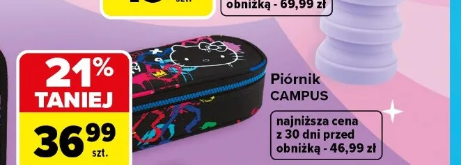 Piórnik Campus CoolPack Hello Kitty czarny promocja w Carrefour
