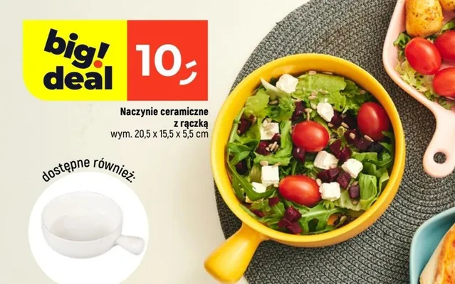 Naczynie ceramiczne z rączką promocja w Dealz