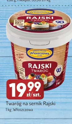 Twaróg na sernik Rajski Włoszczowa promocja w Avita