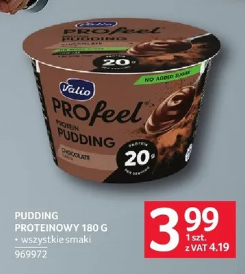 Pudding proteinowy Valio promocja w Selgros