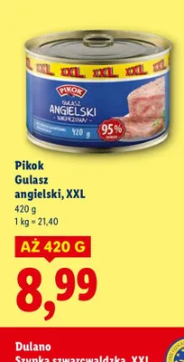 Gulasz angielski, XXL promocja w Lidl