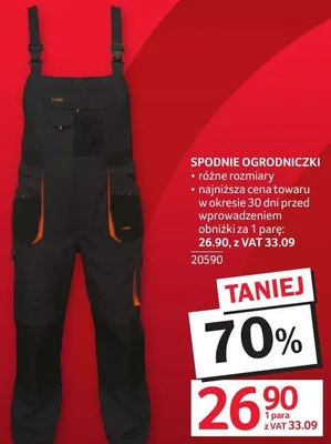 Spodnie ogrodniczki 20590 promocja w Selgros