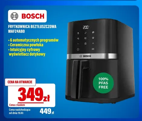 Frytkownica beztłuszczowa MAF24AB0 Bosch promocja w RTV EURO AGD