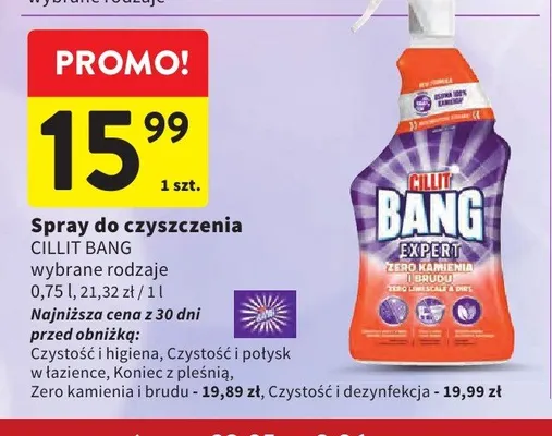 Spray do czyszczenia Cillit Bang promocja w Intermarche