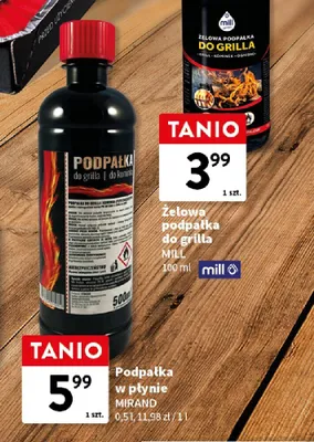 Podpałka w płynie Mirand 0,5l promocja w Intermarche