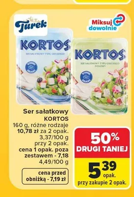 Ser sałatkowy Kortos Turek klasyczny promocja w Carrefour
